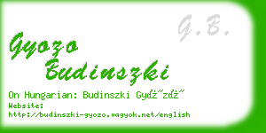 gyozo budinszki business card